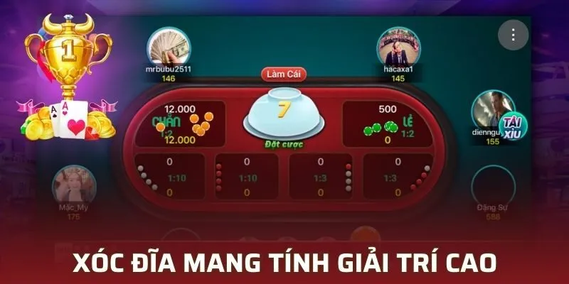 Xóc đĩa là một game cá cược đơn giản nhưng mang tính giải trí cao